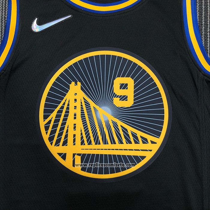 Camiseta Golden State Warriors Andre Iguodala #9 Ciudad 2021-22 Negro